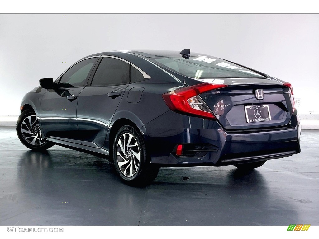 2017 Civic EX Sedan - Cosmic Blue Metallic / Gray photo #10