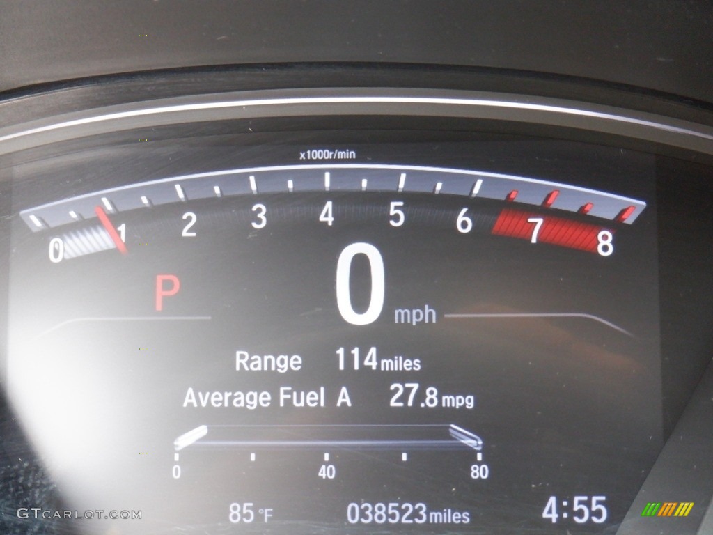 2019 CR-V Touring AWD - Lunar Silver Metallic / Black photo #32