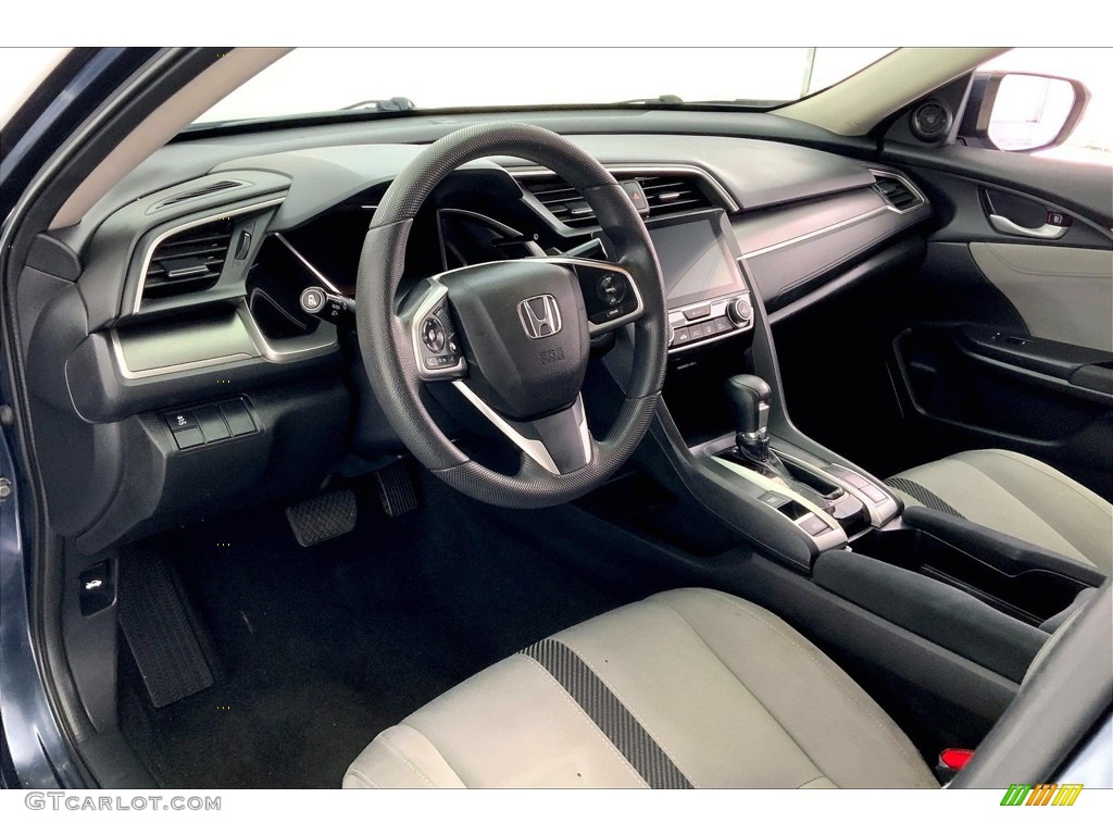 2017 Civic EX Sedan - Cosmic Blue Metallic / Gray photo #14