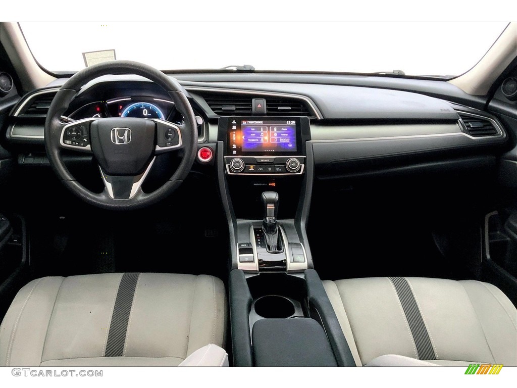 2017 Civic EX Sedan - Cosmic Blue Metallic / Gray photo #15