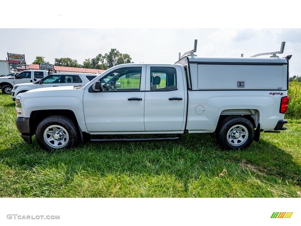 2016 Silverado 1500 WT Double Cab 4x4 - Summit White / Dark Ash/Jet Black photo #7