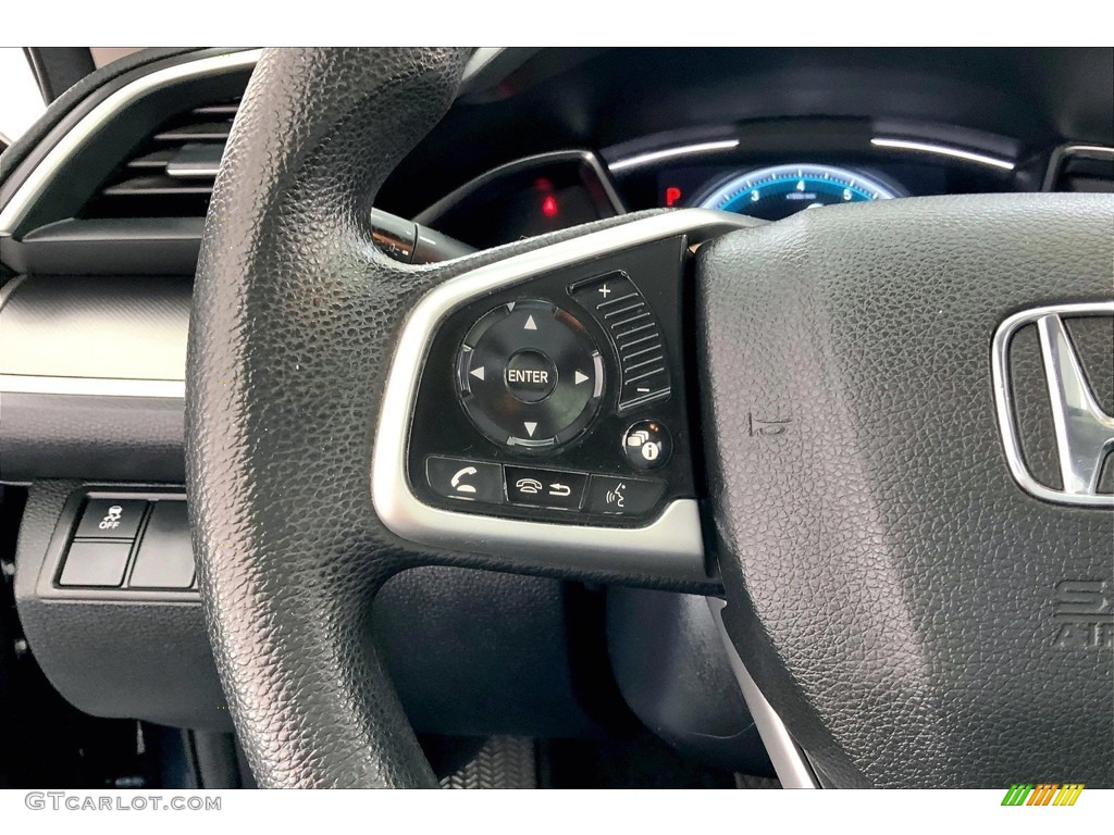 2017 Civic EX Sedan - Cosmic Blue Metallic / Gray photo #21
