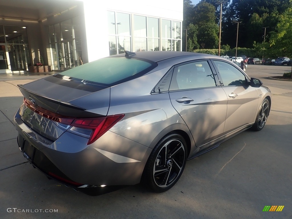 2023 Elantra N-Line - Electric Shadow / Black photo #2