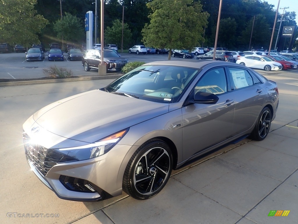 2023 Elantra N-Line - Electric Shadow / Black photo #7