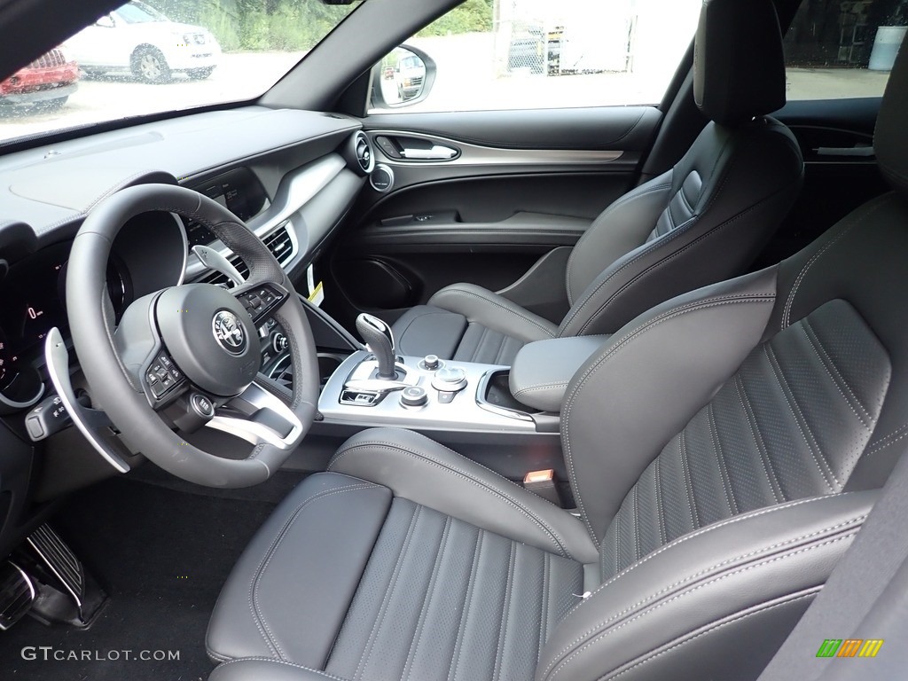 Black Interior 2024 Alfa Romeo Stelvio Veloce AWD Photo #146497855
