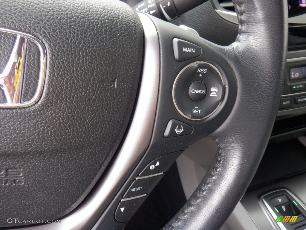2020 Honda Ridgeline RTL AWD Black Steering Wheel Photo #146498395