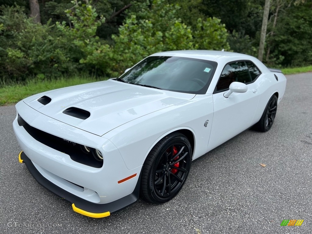 2023 Challenger SRT Hellcat - White Knuckle / Demonic Red/Black photo #2
