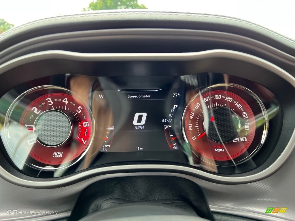 2023 Challenger SRT Hellcat - White Knuckle / Demonic Red/Black photo #23