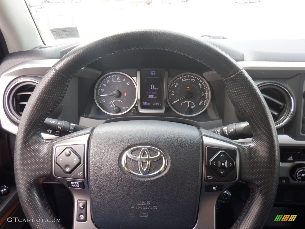 2017 Tacoma SR5 Double Cab 4x4 - Super White / Cement Gray photo #28
