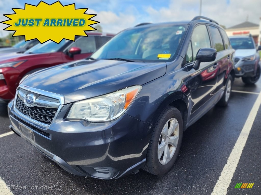 2015 Forester 2.5i Premium - Dark Gray Metallic / Gray photo #2