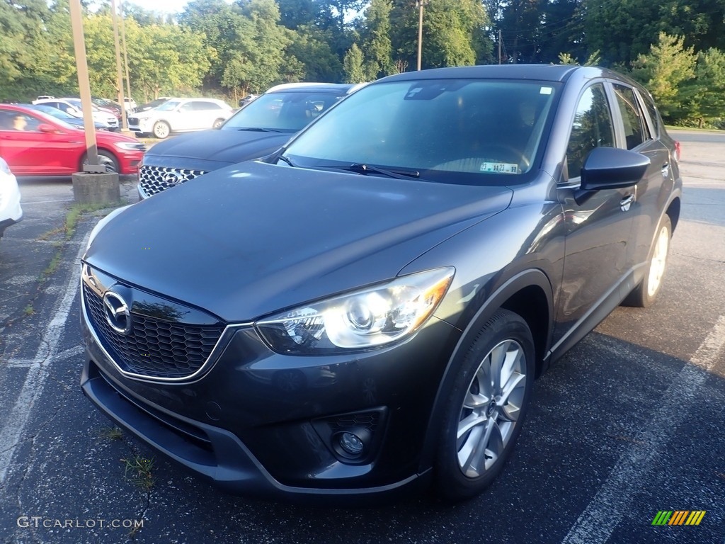 2014 CX-5 Grand Touring AWD - Meteor Gray Mica / Black photo #1