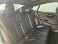 2016 Tesla Model S Black Interior Rear Seat Photo