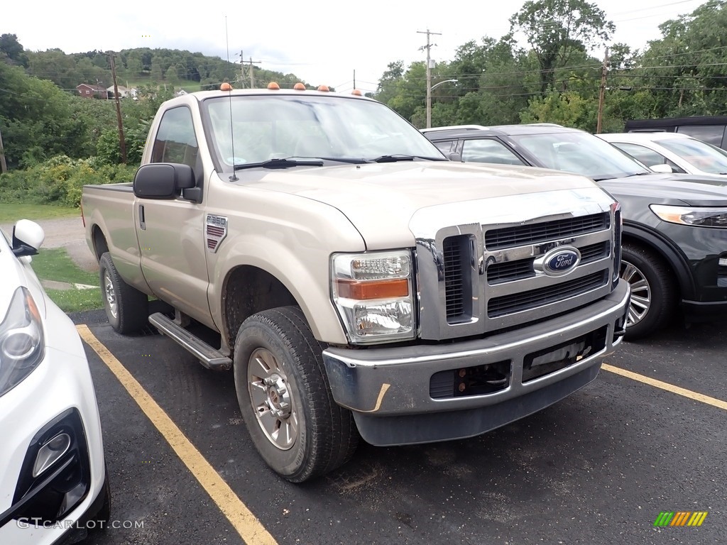Pueblo Gold Metallic 2008 Ford F350 Super Duty XLT Regular Cab 4x4 Exterior Photo #146500774
