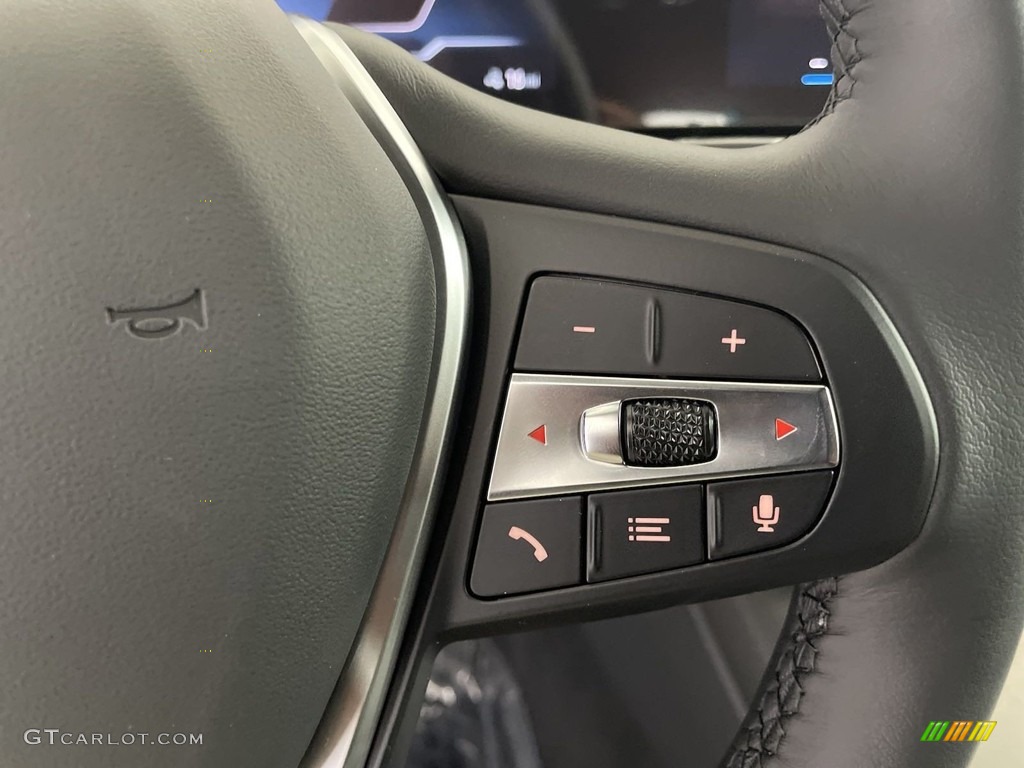 2024 BMW i4 Series eDrive35 Gran Coupe Black Steering Wheel Photo #146501167