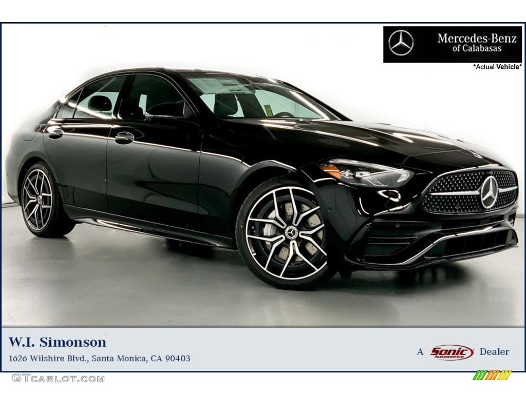 2023 C 300 Sedan - Black / Sienna Brown/Black photo #1