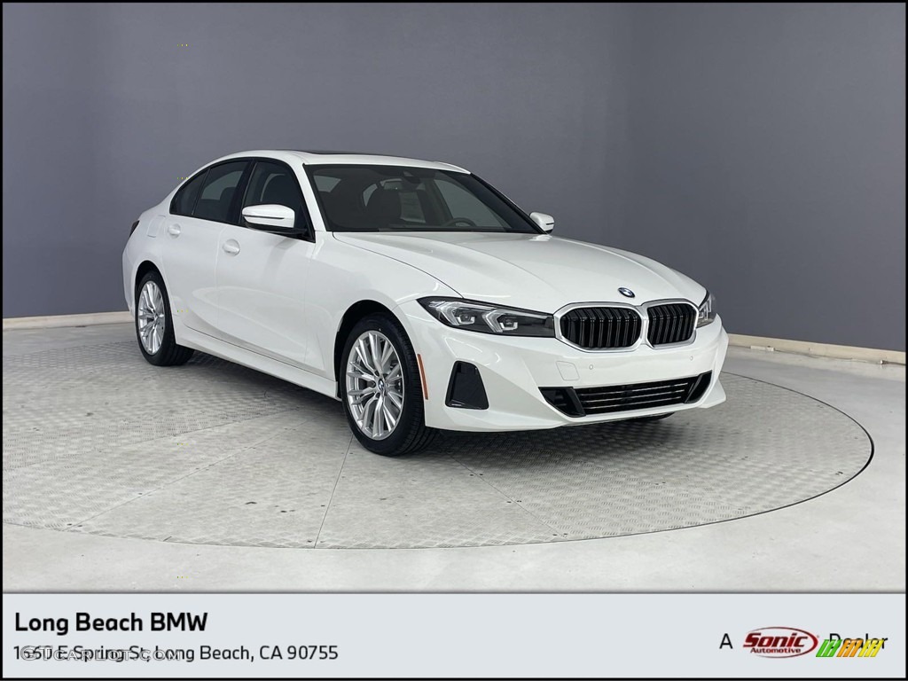 2023 3 Series 330i Sedan - Alpine White / Black photo #1