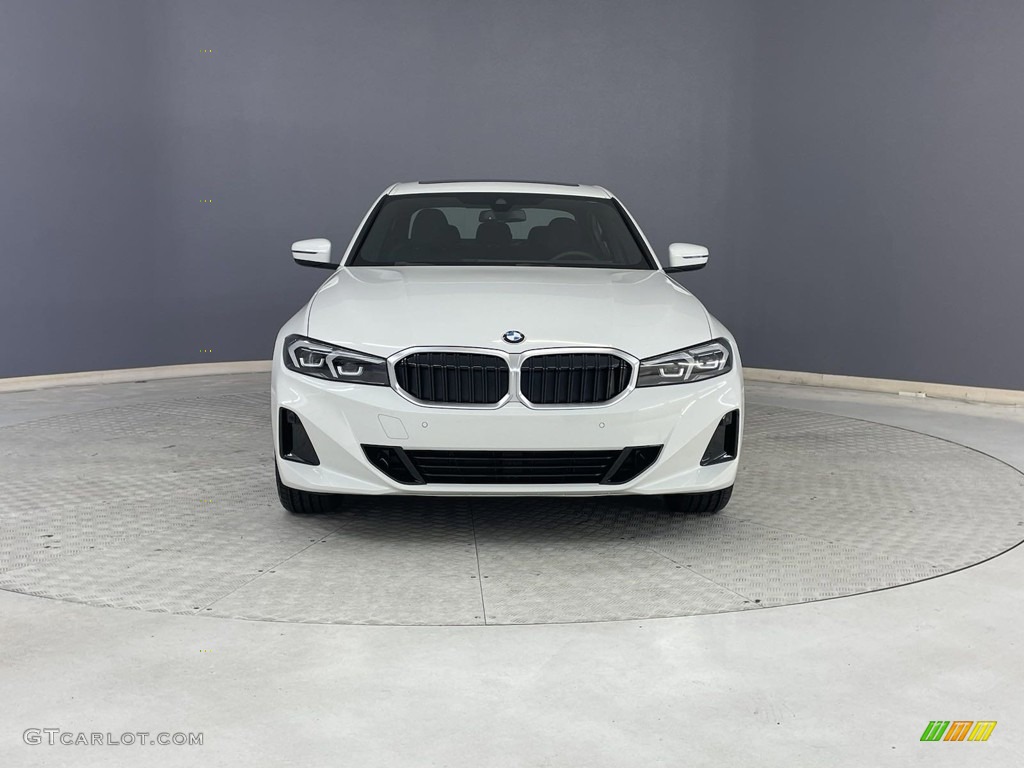 2023 3 Series 330i Sedan - Alpine White / Black photo #2