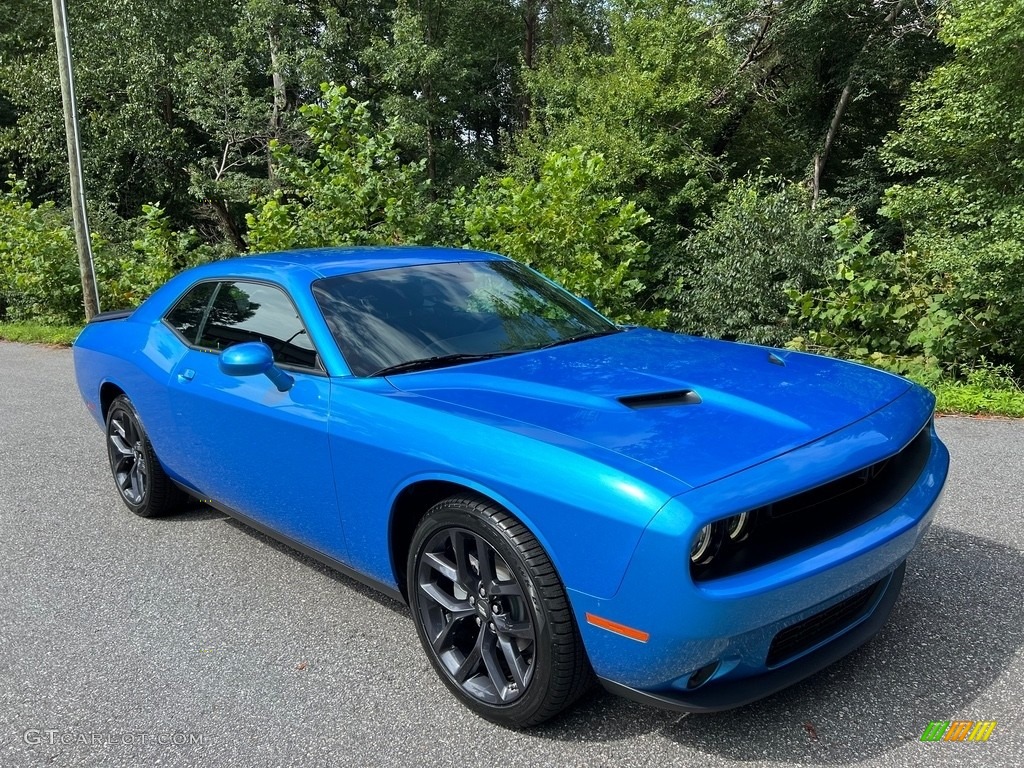 B5 Blue Pearl 2023 Dodge Challenger SXT Blacktop Exterior Photo #146503234