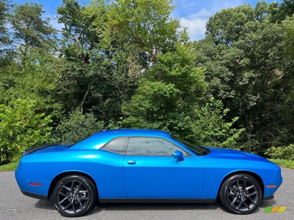 B5 Blue Pearl 2023 Dodge Challenger SXT Blacktop Exterior Photo #146503255
