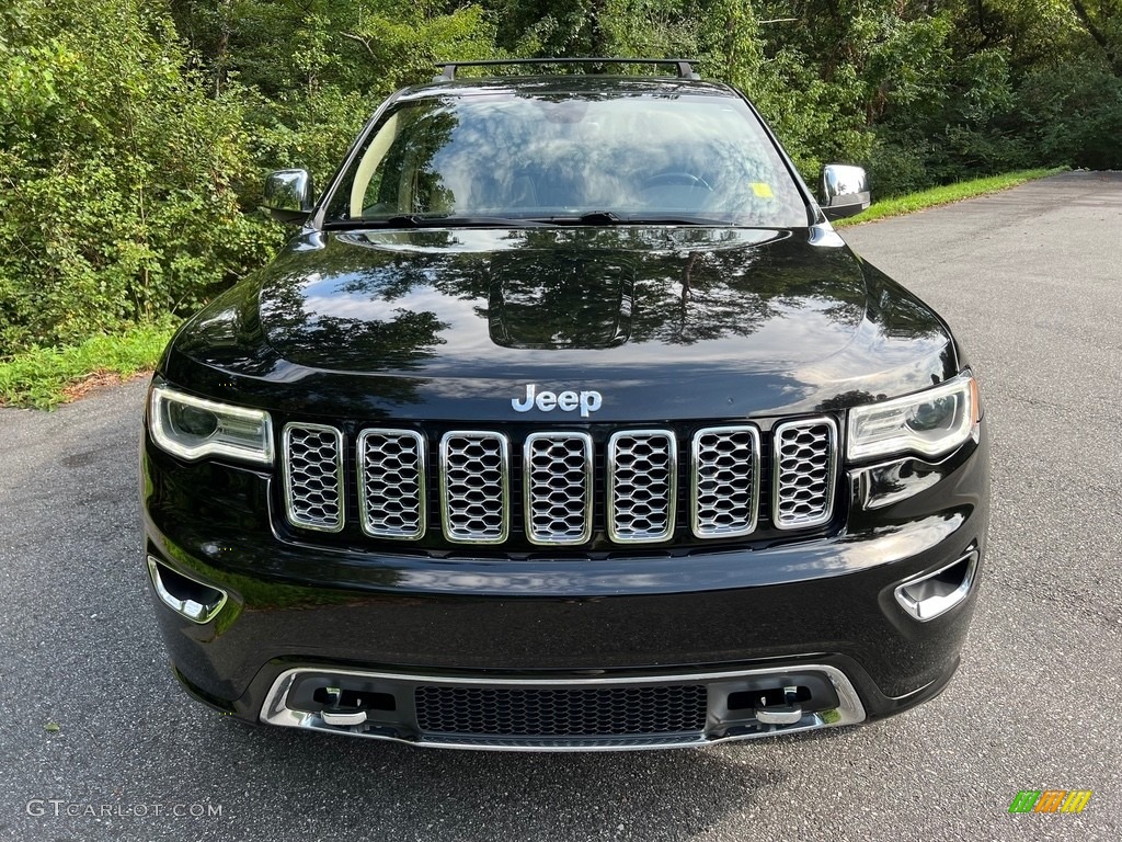 Diamond Black Crystal Pearl 2017 Jeep Grand Cherokee Overland 4x4 Exterior Photo #146503585