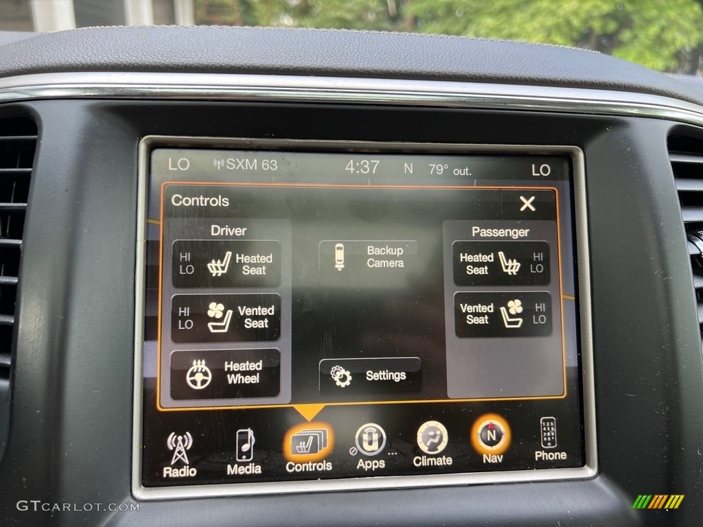 2017 Jeep Grand Cherokee Overland 4x4 Controls Photo #146504107