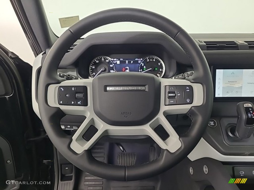 2023 Land Rover Defender 110 SE Ebony Steering Wheel Photo #146504431