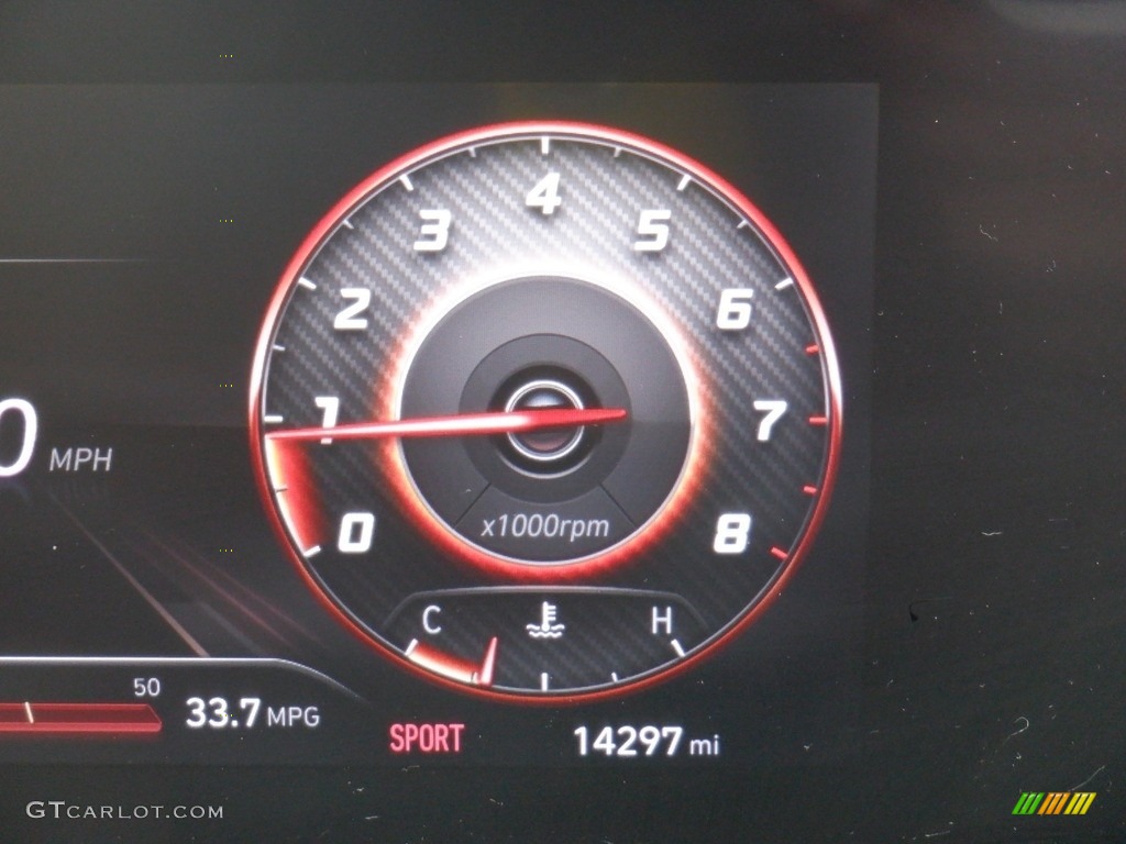 2023 Elantra Limited - Electric Shadow / Black photo #34
