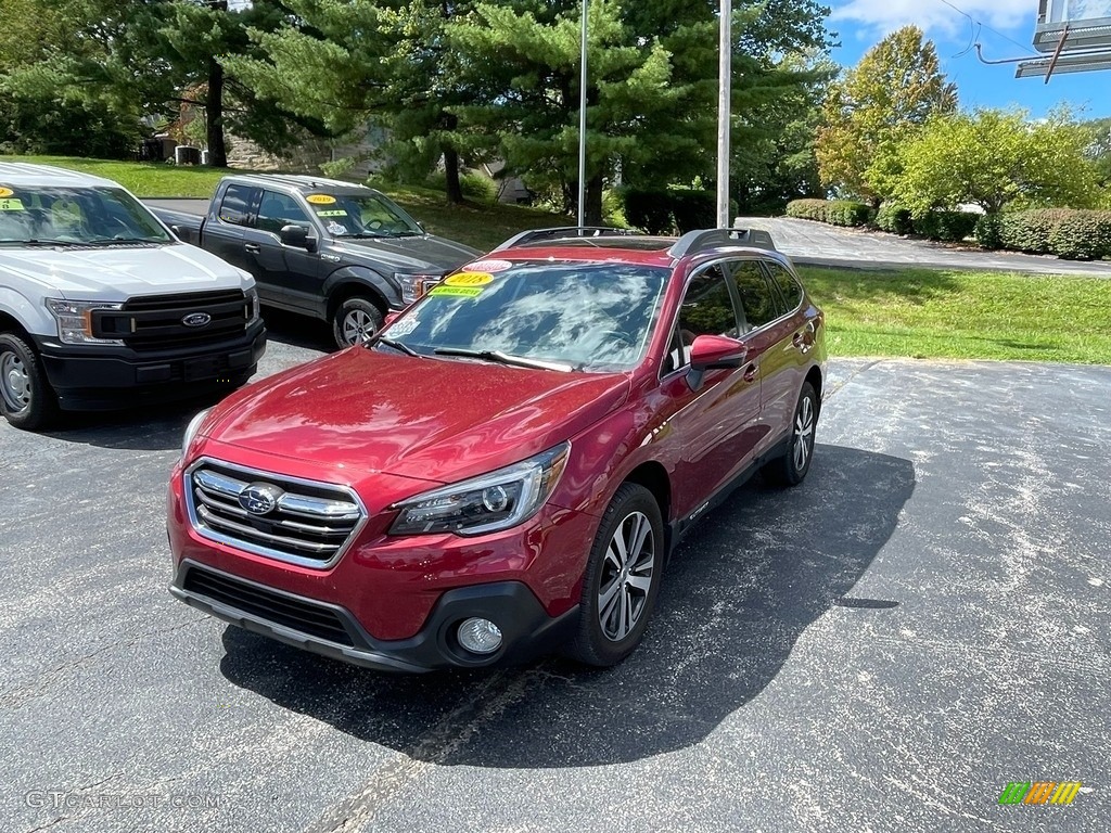 2018 Outback 2.5i Limited - Crimson Red Pearl / Ivory photo #1