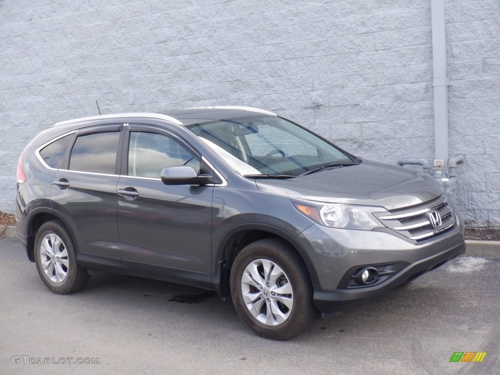 2013 CR-V EX-L AWD - Polished Metal Metallic / Gray photo #1
