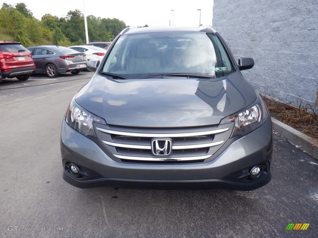 2013 CR-V EX-L AWD - Polished Metal Metallic / Gray photo #5
