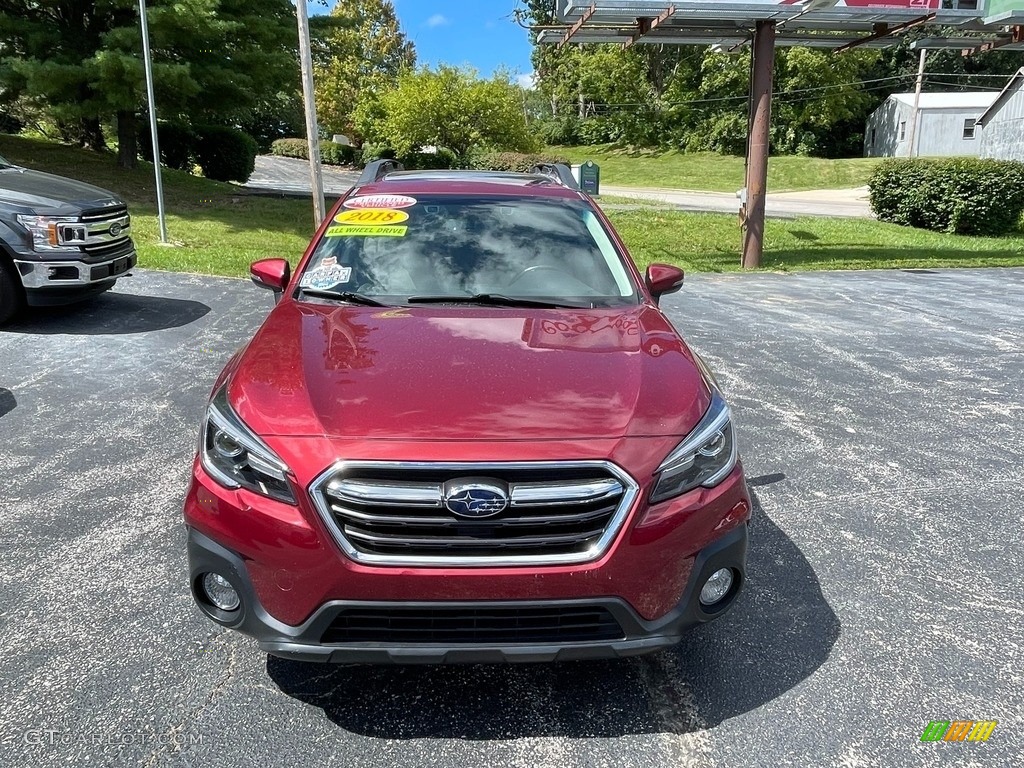 2018 Outback 2.5i Limited - Crimson Red Pearl / Ivory photo #6