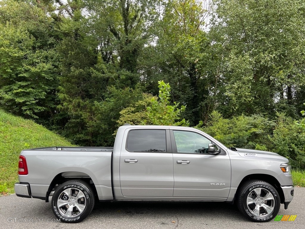 Billet Silver Metallic 2024 Ram 1500 Laramie Crew Cab 4x4 Exterior Photo #146504947
