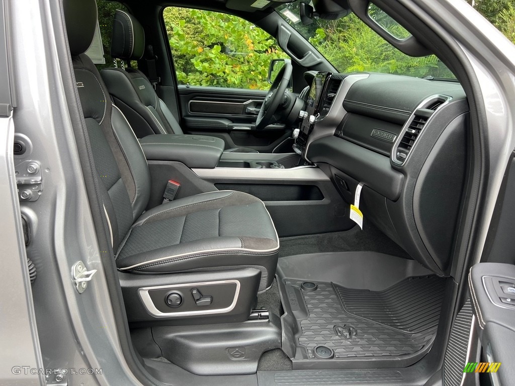 Black Interior 2024 Ram 1500 Laramie Crew Cab 4x4 Photo #146505193