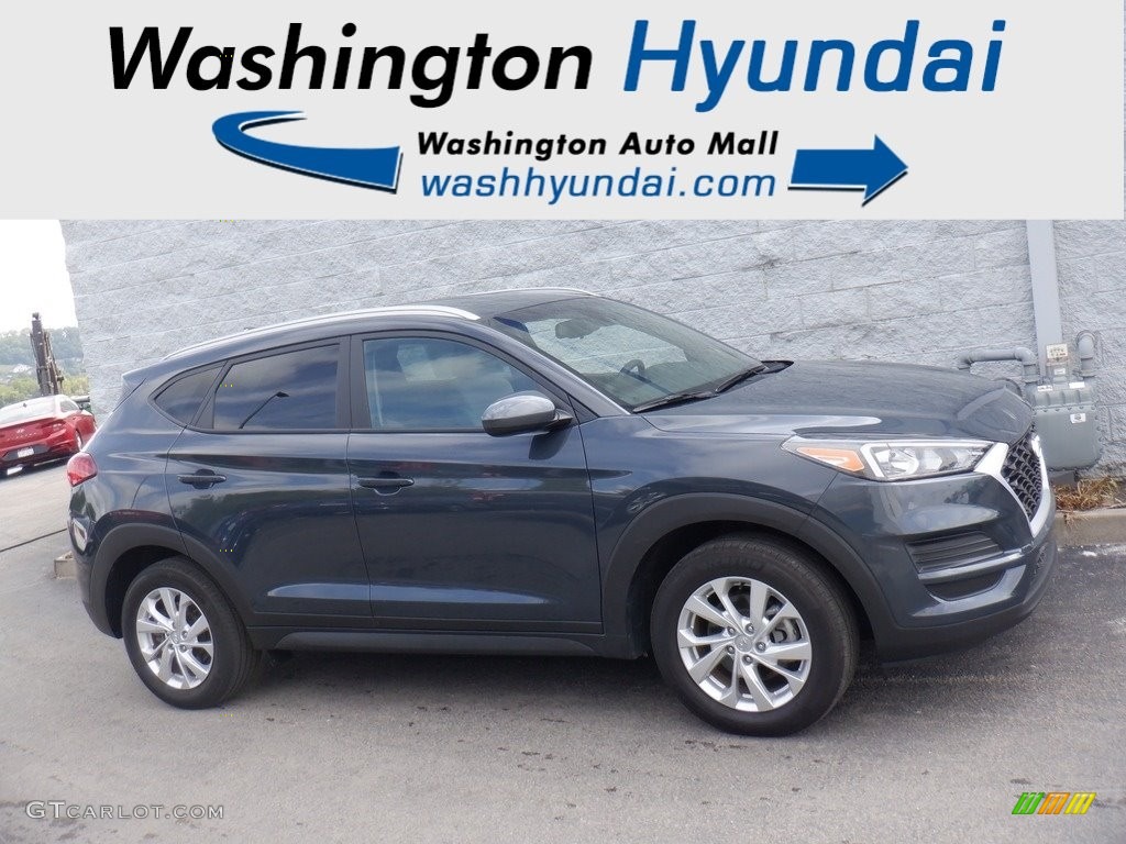 2021 Tucson Value AWD - Dusk Blue / Beige photo #2