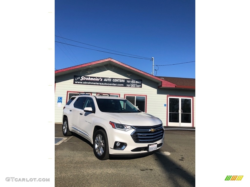 2018 Traverse High Country AWD - Iridescent Pearl Tricoat / High Country Jet Black/Loft Brown photo #1