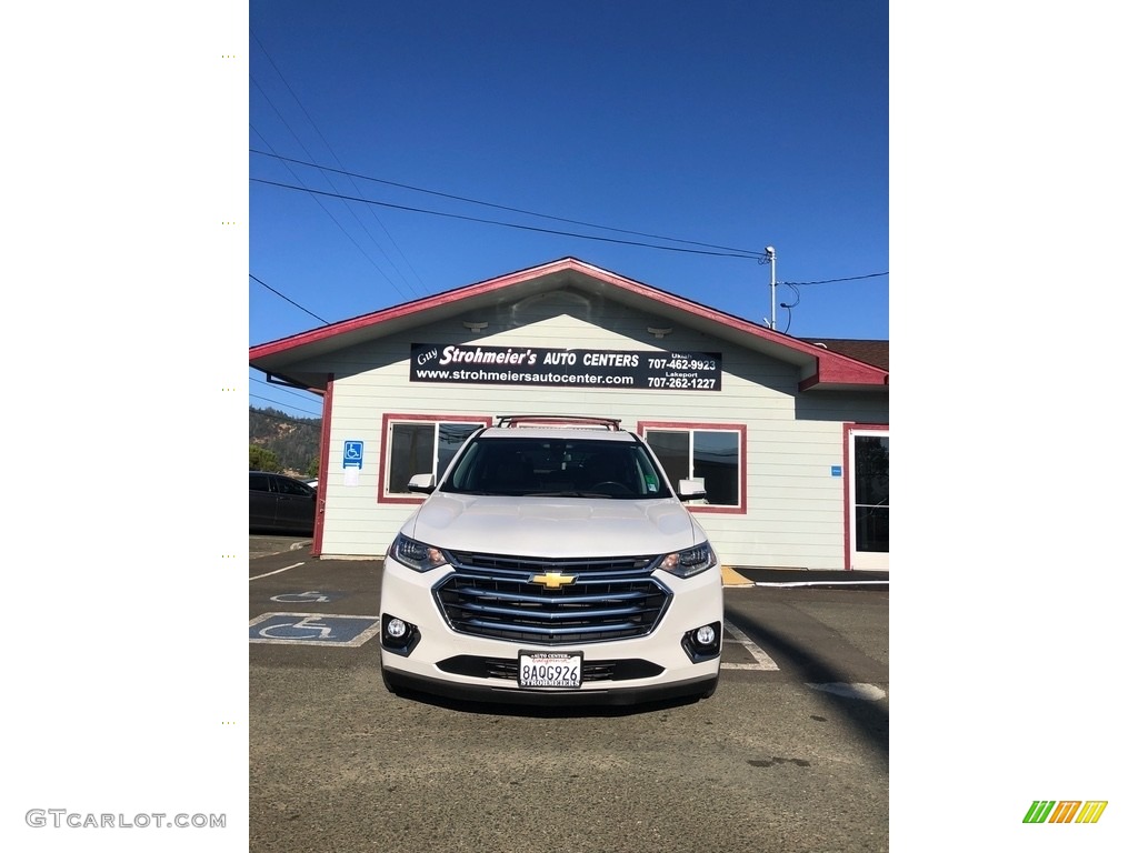 2018 Traverse High Country AWD - Iridescent Pearl Tricoat / High Country Jet Black/Loft Brown photo #2