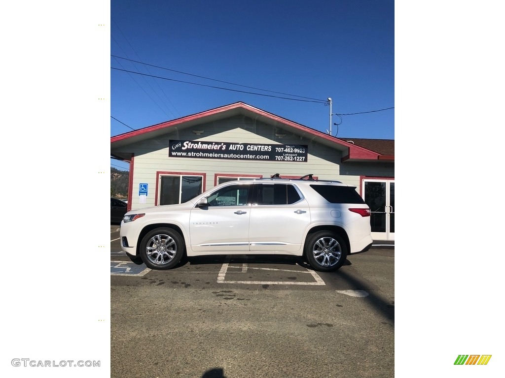 2018 Traverse High Country AWD - Iridescent Pearl Tricoat / High Country Jet Black/Loft Brown photo #4