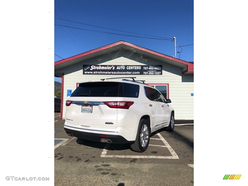 2018 Traverse High Country AWD - Iridescent Pearl Tricoat / High Country Jet Black/Loft Brown photo #7