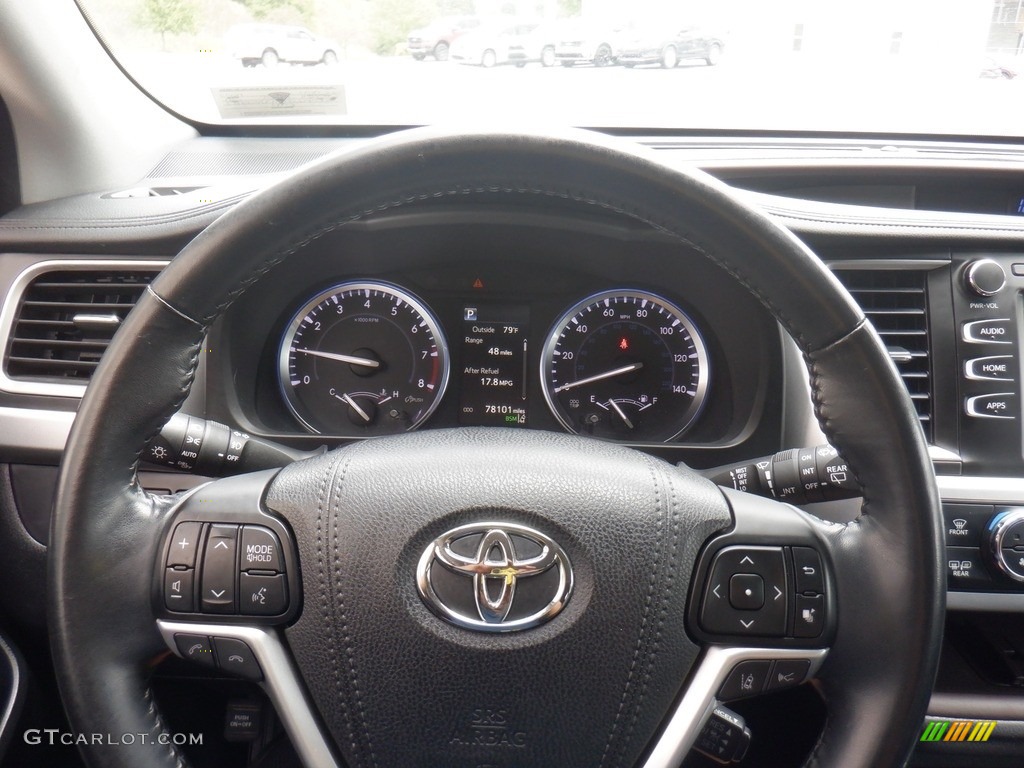 2018 Highlander XLE AWD - Predawn Gray Mica / Black photo #31