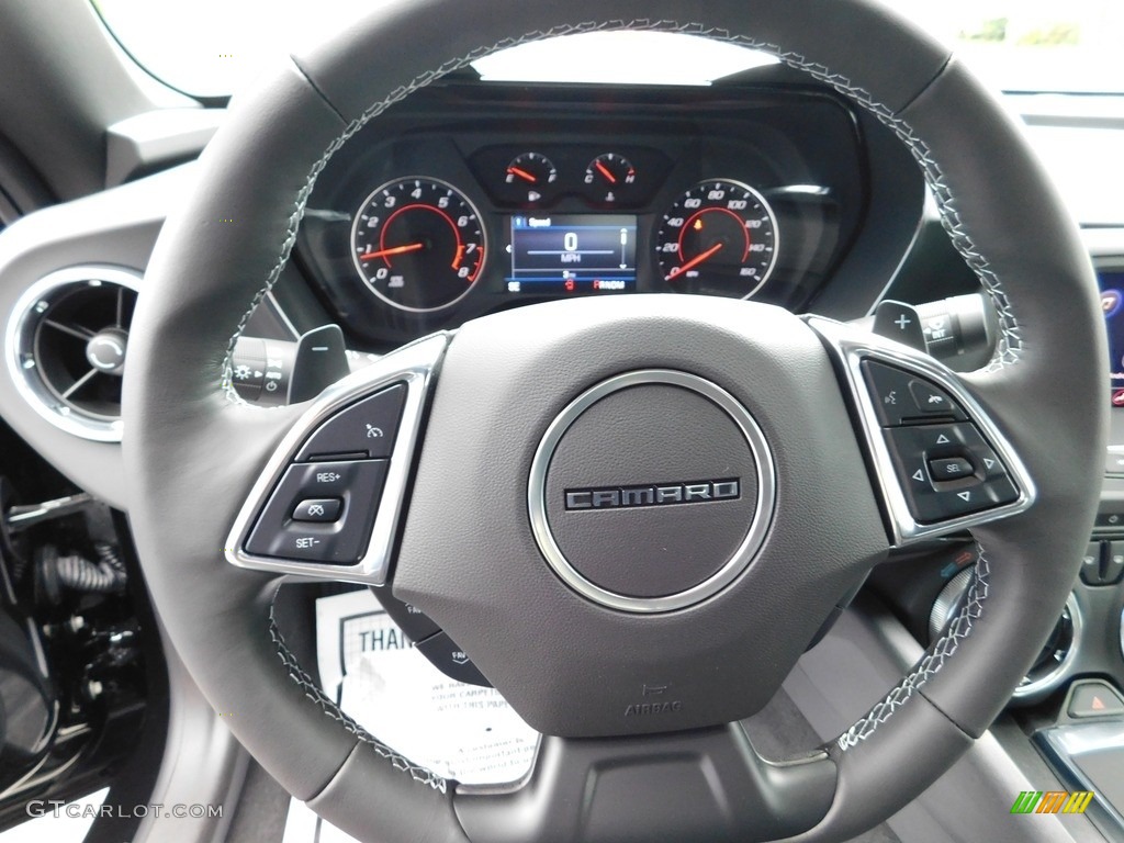 2023 Chevrolet Camaro LT Coupe Jet Black Steering Wheel Photo #146507074