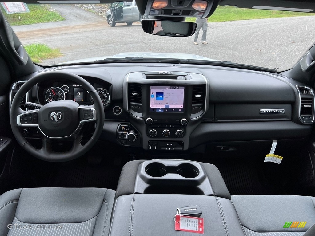 2024 Ram 1500 Big Horn Crew Cab 4x4 Diesel Gray/Black Dashboard Photo #146507344