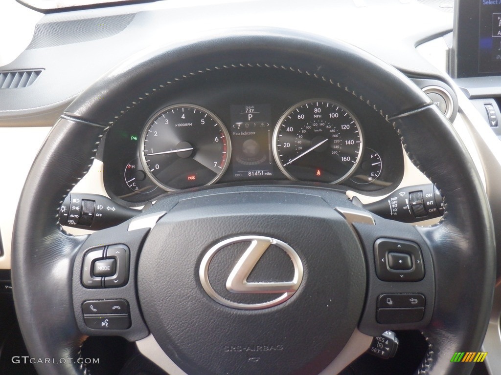 2015 Lexus NX 200t AWD Creme Steering Wheel Photo #146508237