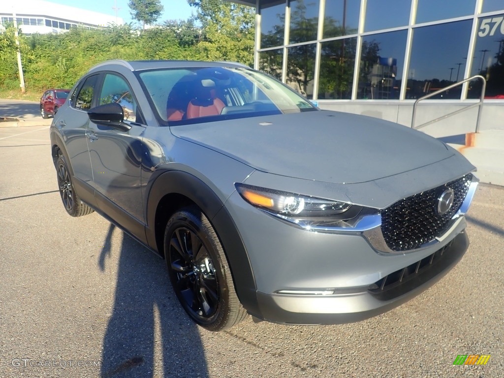 2023 CX-30 S Carbon Edition AWD - Polymetal Gray Metallic / Red photo #8