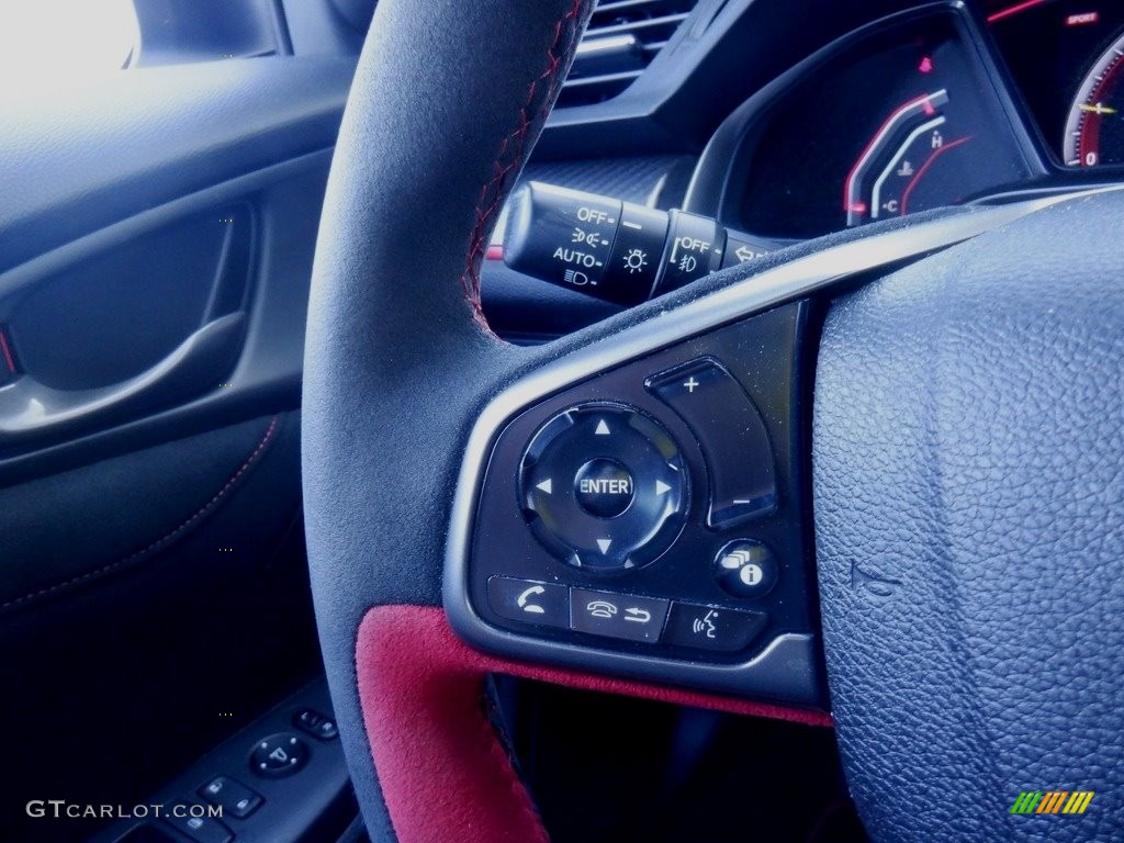 2021 Honda Civic Type R Black/Red Steering Wheel Photo #146509202