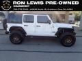 2021 Bright White Jeep Wrangler Unlimited Sahara Altitude 4x4  photo #1