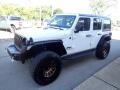 2021 Bright White Jeep Wrangler Unlimited Sahara Altitude 4x4  photo #4