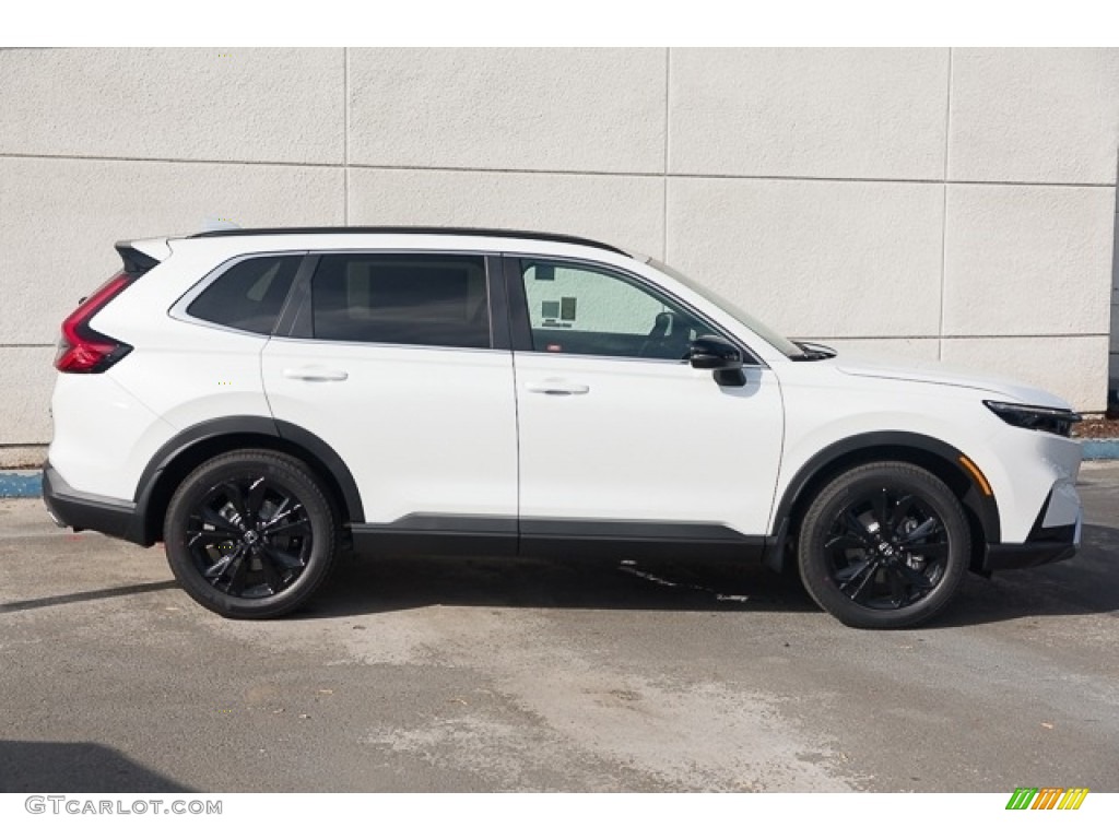 Platinum White Pearl 2024 Honda CR-V Sport Touring AWD Hybrid Exterior Photo #146510588