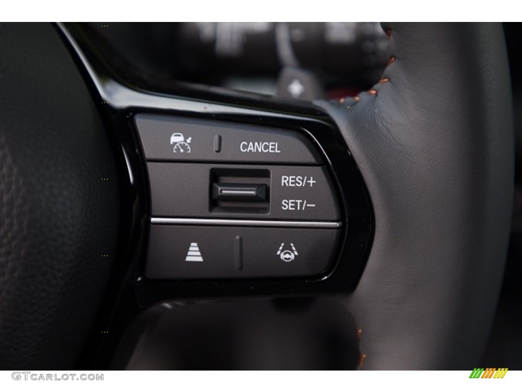 2024 Honda CR-V Sport Touring AWD Hybrid Gray Steering Wheel Photo #146510770