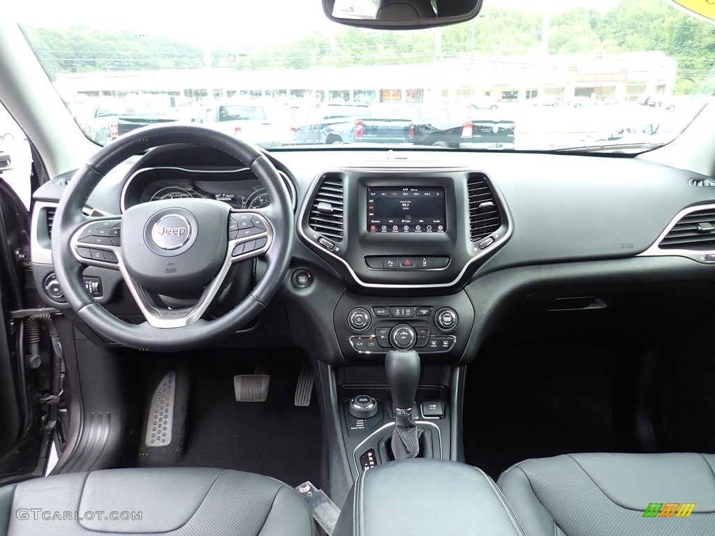2021 Jeep Cherokee Latitude Lux 4x4 Black Dashboard Photo #146511675