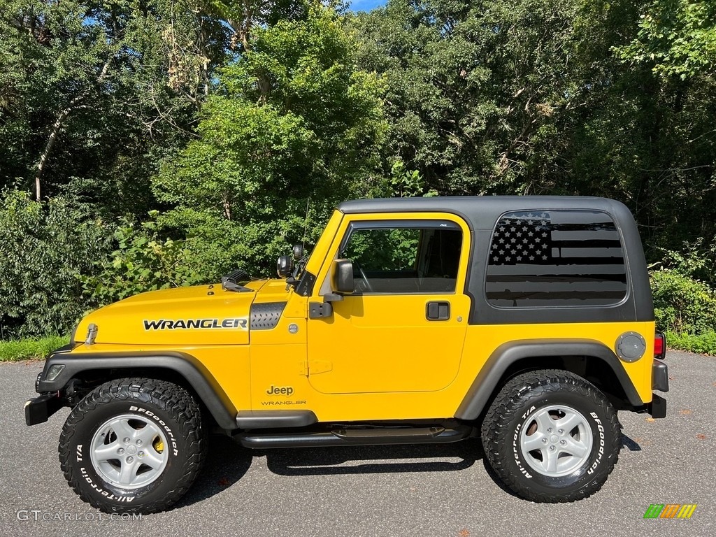 Solar Yellow Jeep Wrangler